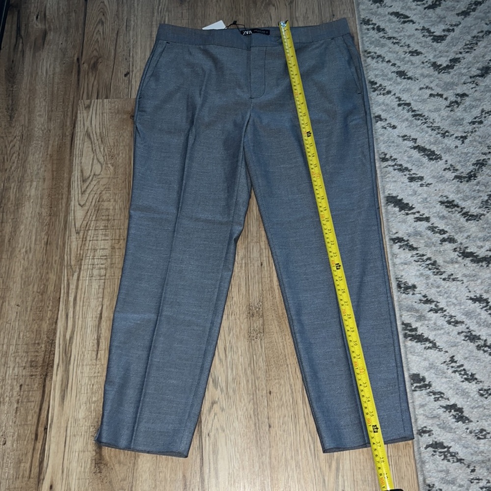 NEW! Zara SUIT SET Heathered Tailored Blazer and Cigarette Pants - Picture 13 of 16